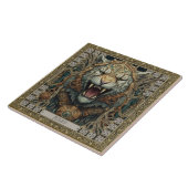 トライバルパーソナライズされたタイガースピリットポートレート タイル (側面)