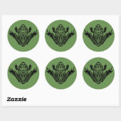 トライバルヒョウ ラウンドシール (シート)