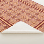 トライバルピーチとメイヴ毛布 シェルパブランケット (3/4)