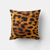 トライバルファッショニスタサファリ動物ヒョウ柄 クッション (裏面)