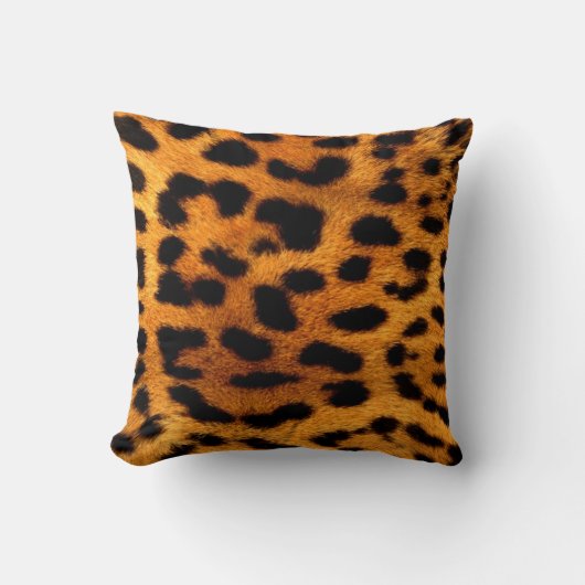トライバルファッショニスタサファリ動物ヒョウ柄 クッション (正面)