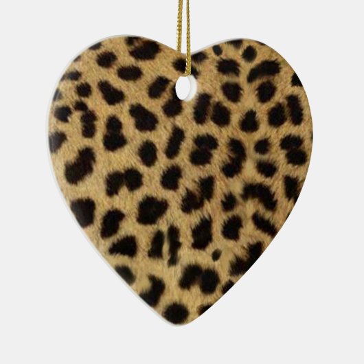 トライバルファッショニスタサファリ動物ヒョウ柄 セラミックオーナメント (右)