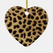 トライバルファッショニスタサファリ動物ヒョウ柄 セラミックオーナメント (正面)