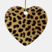 トライバルファッショニスタサファリ動物ヒョウ柄 セラミックオーナメント (裏面)
