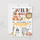 トライバルファースト誕生日招待状 招待状 (正面)