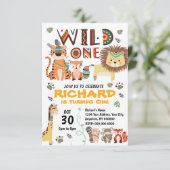 トライバルファースト誕生日招待状 招待状 (スタンド正面)