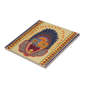 トライバルフォークアートシャーマン タイル (側面)