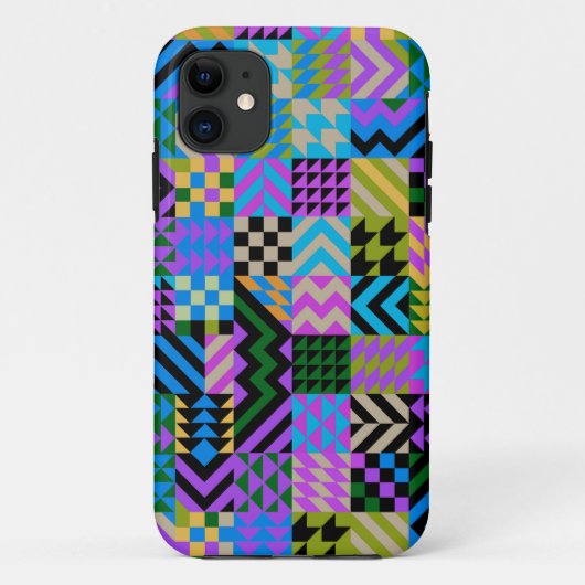 トライバルフォークアートブルー Case-Mate iPhoneケース (裏面)