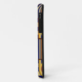 トライバルフォークアート – ラストネイビーイエロー Case-Mate iPhoneケース (裏面/左)