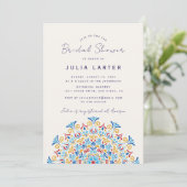トライバルフォークカントリークレストマンダラブライダルシャワー 招待状 (スタンド正面)