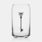 トライバルフクロウスケルトン鍵 ガラス缶 (裏面)