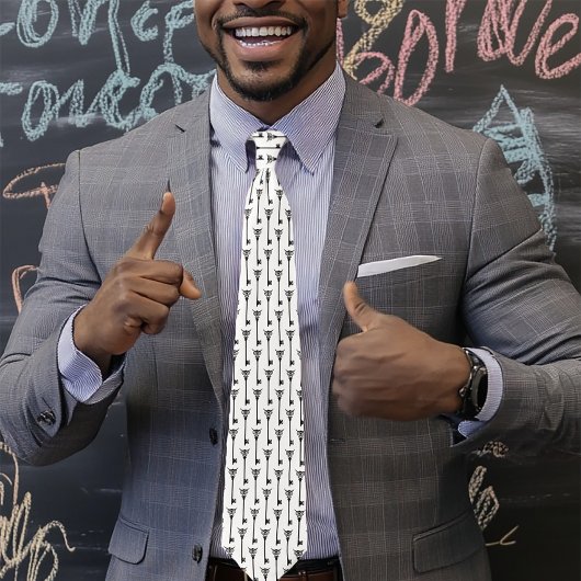 トライバルフクロウスケルトン鍵 ネクタイ