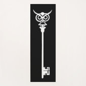 トライバルフクロウスケルトン鍵 ヨガマット (正面)