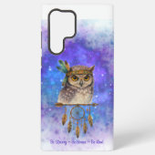 トライバルフクロウ – 強く、勇敢で、優しい SAMSUNG GALAXYケース (裏面)