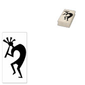 トライバルフルート奏者のアートスタンプ ラバースタンプ (押印)