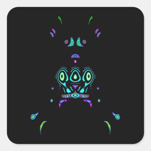 トライバルフローv1 スクエアシール (正面)