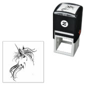 トライバルブラックインクユニコーン セルフインキングスタンプ (インサイチュ)