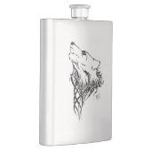 トライバルブラックウルフハウル フラスク (右)