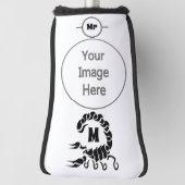 トライバルブラックスコーピオンモノグラム ゴルフヘッドカバー (回転90)