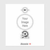 トライバルブラックスコーピオンモノグラム シール (シート)