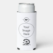 トライバルブラックスコーピオンモノグラム スリム缶クーラー (Seltzer正面)