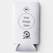 トライバルブラックスコーピオンモノグラム スリム缶クーラー (正面)