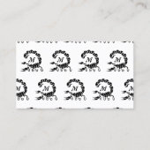 トライバルブラックスコーピオンモノグラム 名刺 (正面)