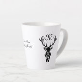 トライバルブラックスタグシルエットモノグラム カフェラテマグ (右アングル)