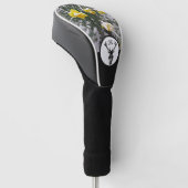 トライバルブラックスタグシルエットモノグラムw写真 ゴルフヘッドカバー (アングル)