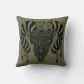 トライバルブルスカル クッション (裏面)