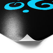 トライバルブルーイルカのジャンプ フォトプリント            (角)