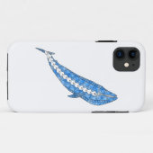 トライバルブルークジラ Case-Mate iPhoneケース (裏面(横))