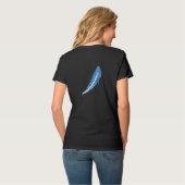 トライバルブルークジラ Tシャツ (裏面フル)