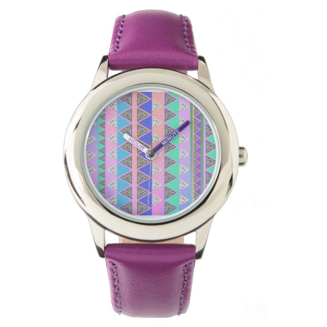 トライバルプリント時計 腕時計 (正面)