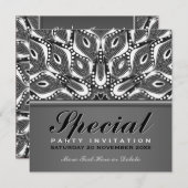 トライバルヘビ特殊イベントパーティの招待状 招待状 (正面/裏面)