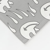 トライバルベアアートブランケット先住民ベアーブランケット フリースブランケット (角)