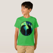 トライバルベアアート子供用スウェットシャツ クマのTシャツ Tシャツ (正面フル)