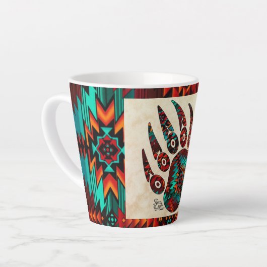 トライバルベアパウラテマグ カフェラテマグ (左アングル)