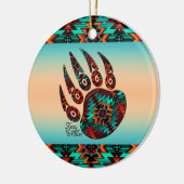 トライバルベアポーセラミックオーナメント セラミックオーナメント (左)