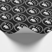 トライバルベアラッピング紙先住民アートギフト紙 ラッピングペーパー (角)