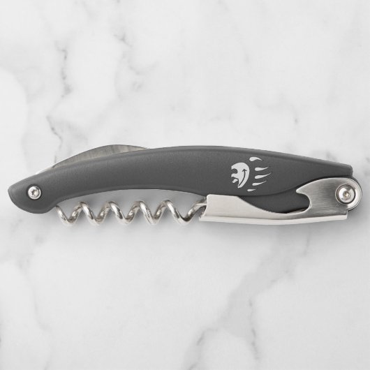 トライバルベアーコルクスクリューベアークローアートボトルオープナー ソムリエナイフ (裏面)