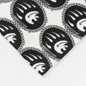 トライバルベアーズブランケット先住民アートフリースブランケット フリースブランケット (角)