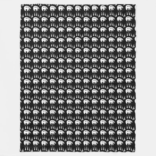 トライバルベアーズブランケット先住民アートフリースブランケット フリースブランケット (正面)