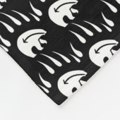 トライバルベアーズブランケット先住民アートフリースブランケット フリースブランケット (角)