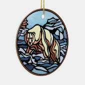 トライバルベアーツオーナメントベアーキープサクベアーギフト セラミックオーナメント (右)