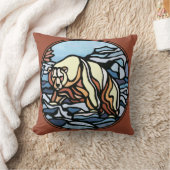 トライバルベアーツピローFirst Nations Bears Pillow クッション (ブランケット)