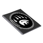 トライバルベアーノート先住民ベアーアートノート ノートブック (右側)