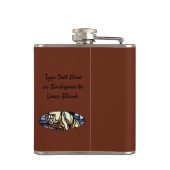 トライバルベアーフラスコカスタム先住民ベアードリンクフラスコ フラスク (裏面)