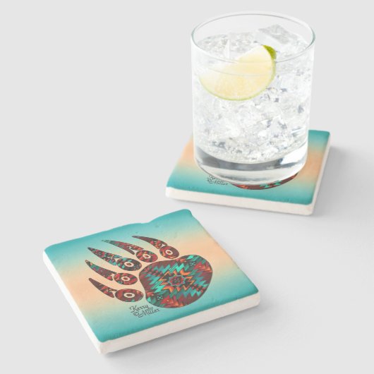 トライバルベアープストーンコースター ストーンコースター (横)