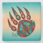 トライバルベアープストーンコースター ストーンコースター (正面)